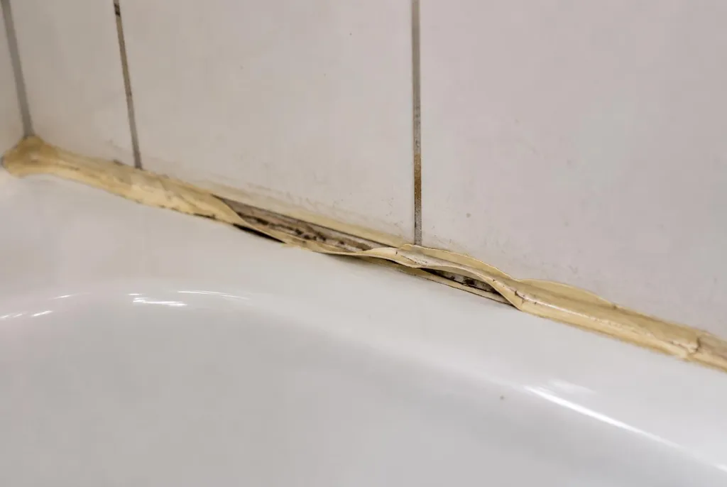 Kitbedrijf Purmerend – loslatende kit naast het bad